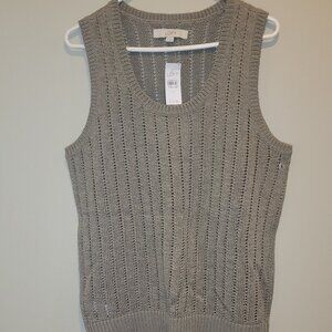 NWT LOFT Cable Knit Sweater Vest